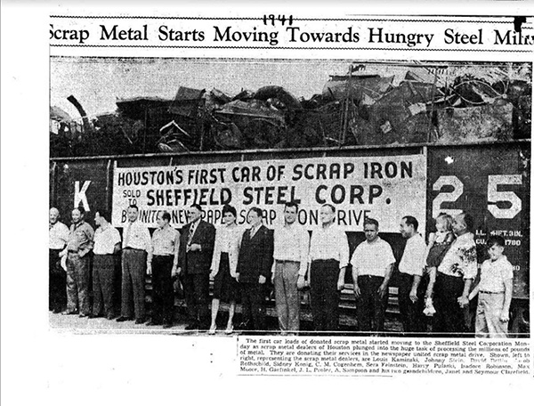 Houston First Car of Scrap Iron